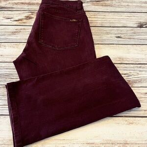Lauren Ralph Lauren Purple Denim Jeans Women’s Sz 8 LRL Logo Modern Straight